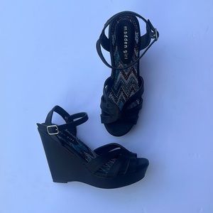 Madden Girl Strappy Wedge Heels Size 7 1/2 New without Tags!